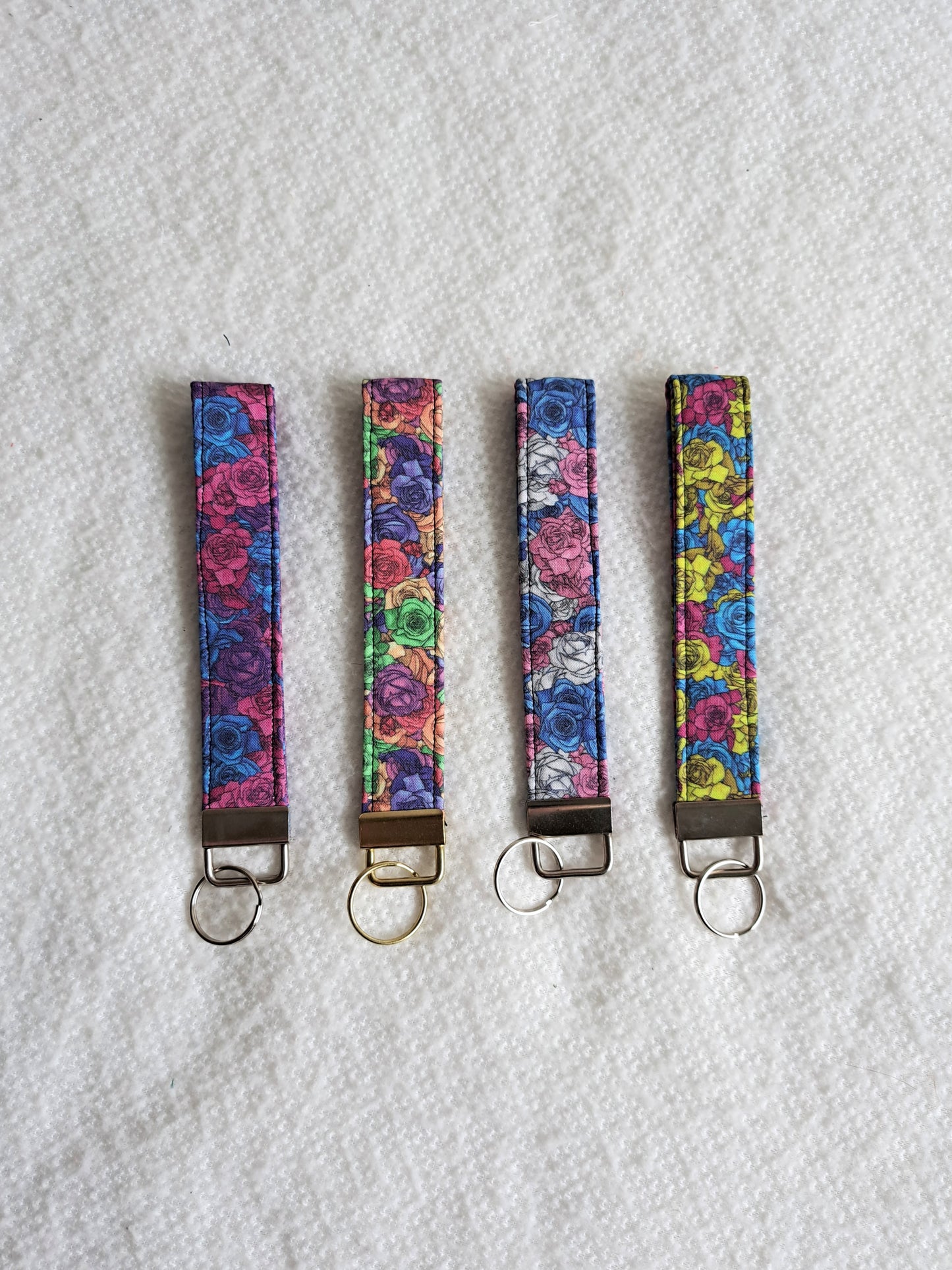 Pride Flag Rose Key Rings