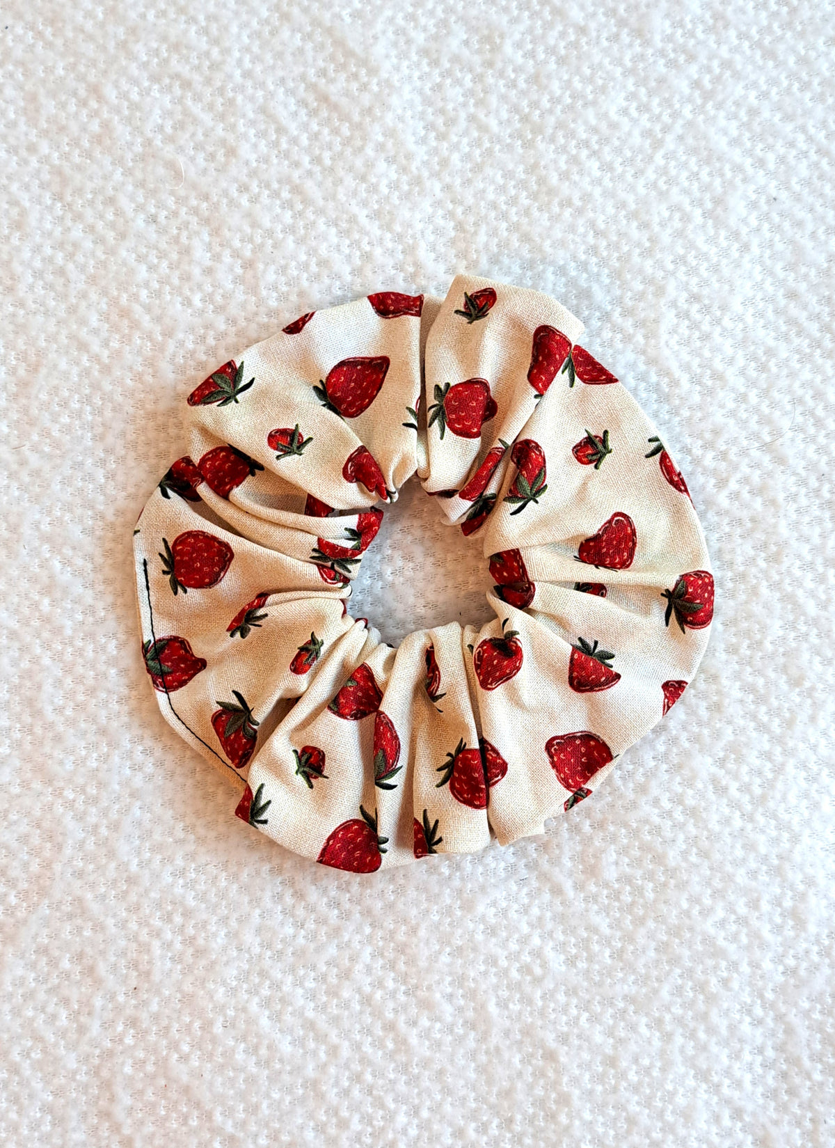 Strawberries and Cream Scrunchie