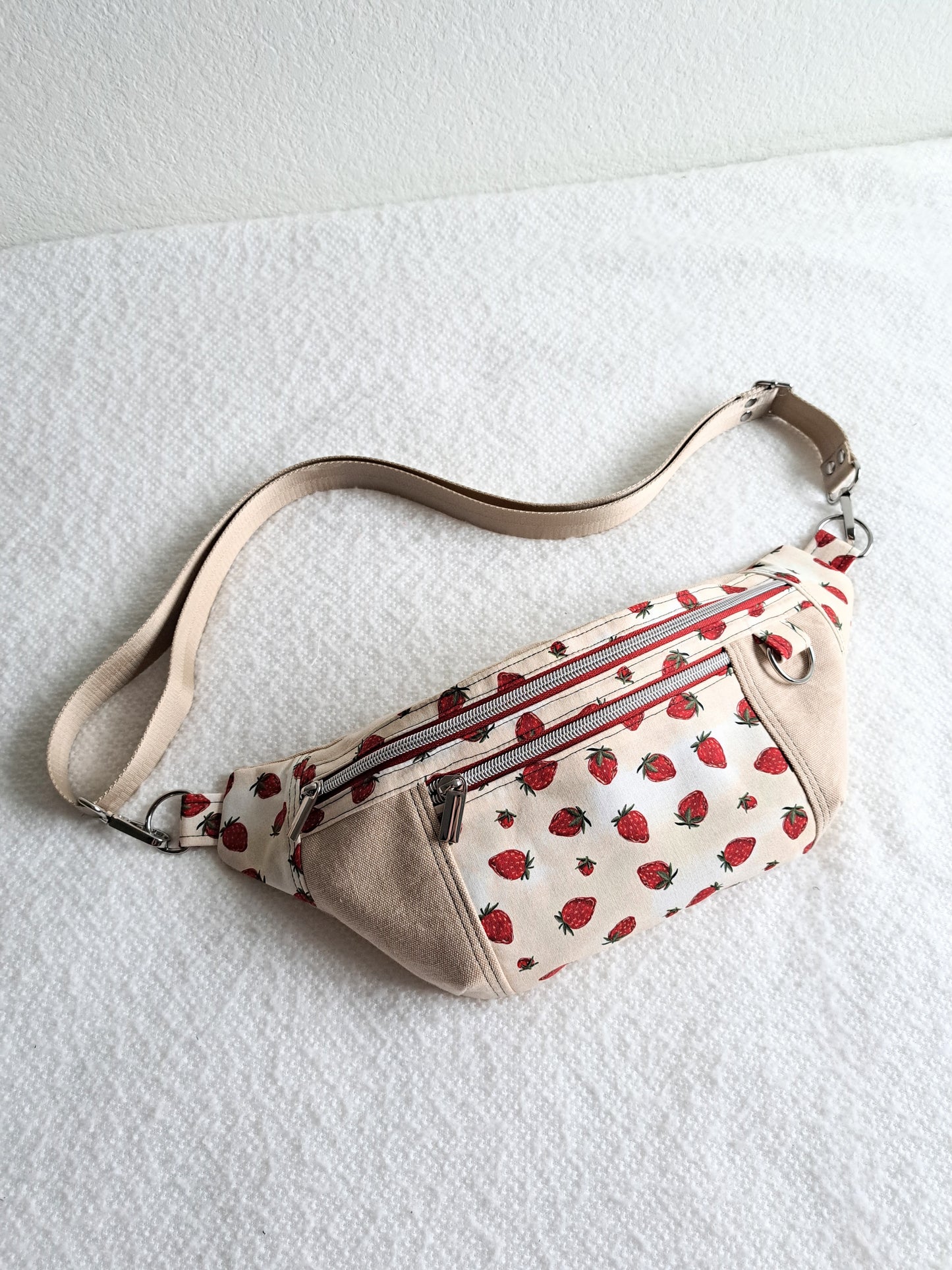 Strawberries and Cream Brigid Crossbody Bag