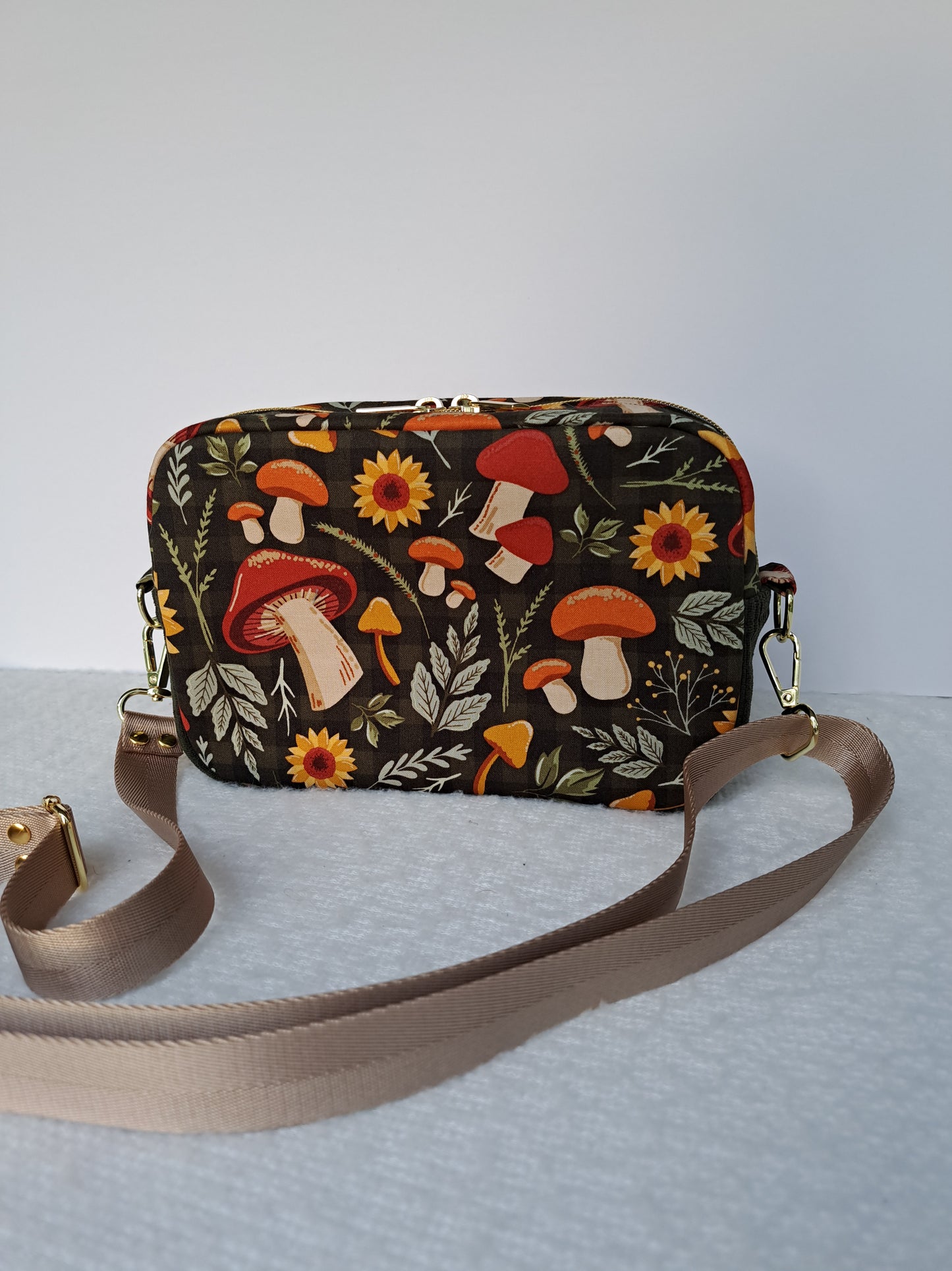 Mushroom Boxy Shoulder Bag