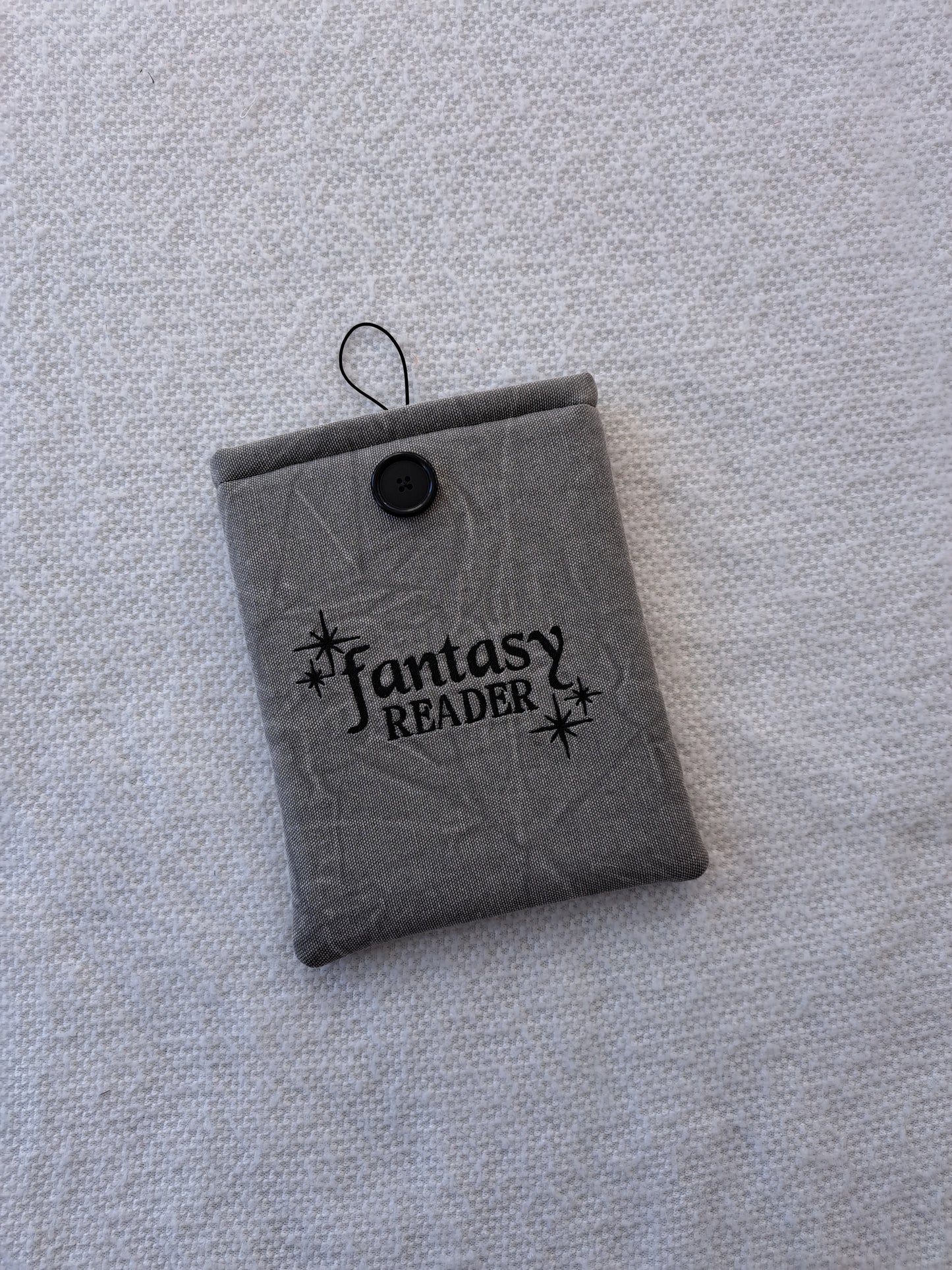 Embroidered "Fantasy Reader" Kindle Sleeve