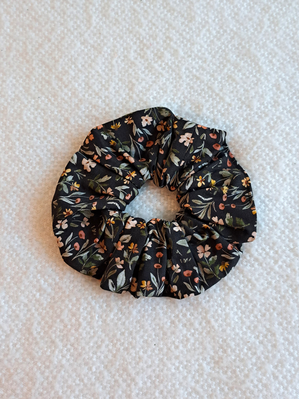 Midnight Wildflowers Scrunchie