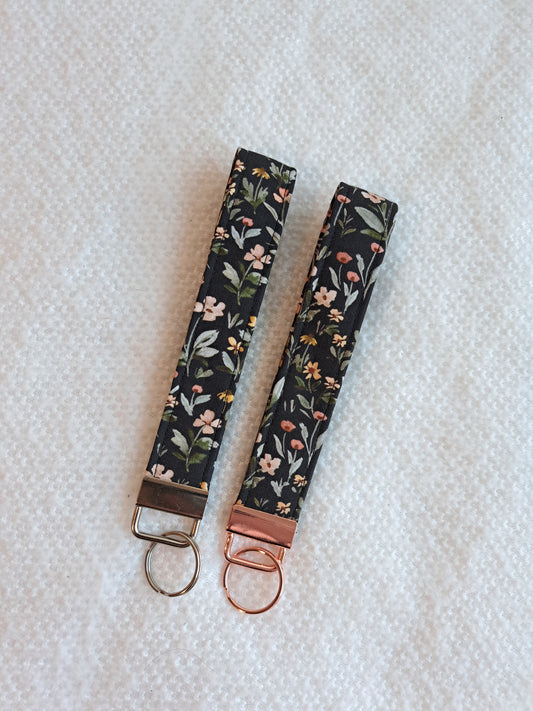 Midnight Wildflowers Key Ring