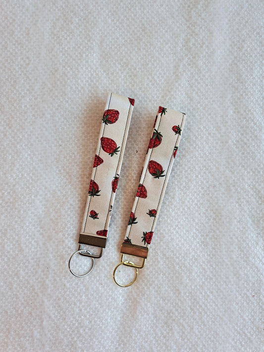 Strawberries and Cream Keyrings