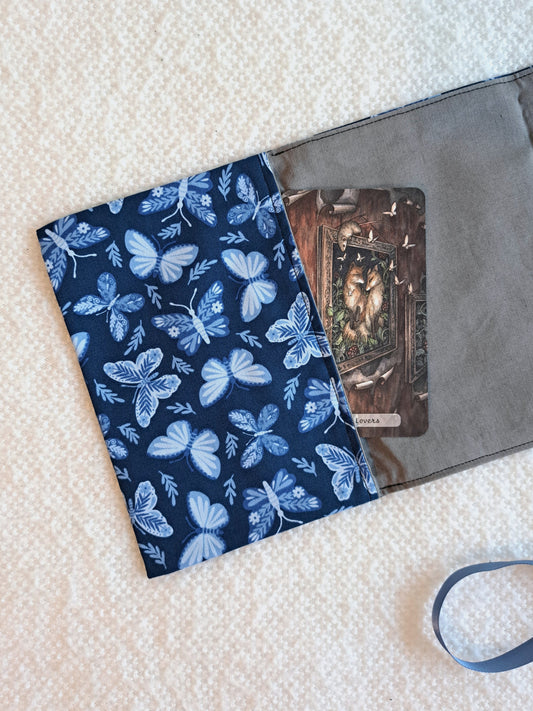 Blue Butterflies Long Tarot Wrap