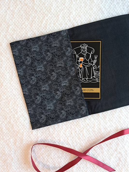 Black Florals Short Tarot Wrap