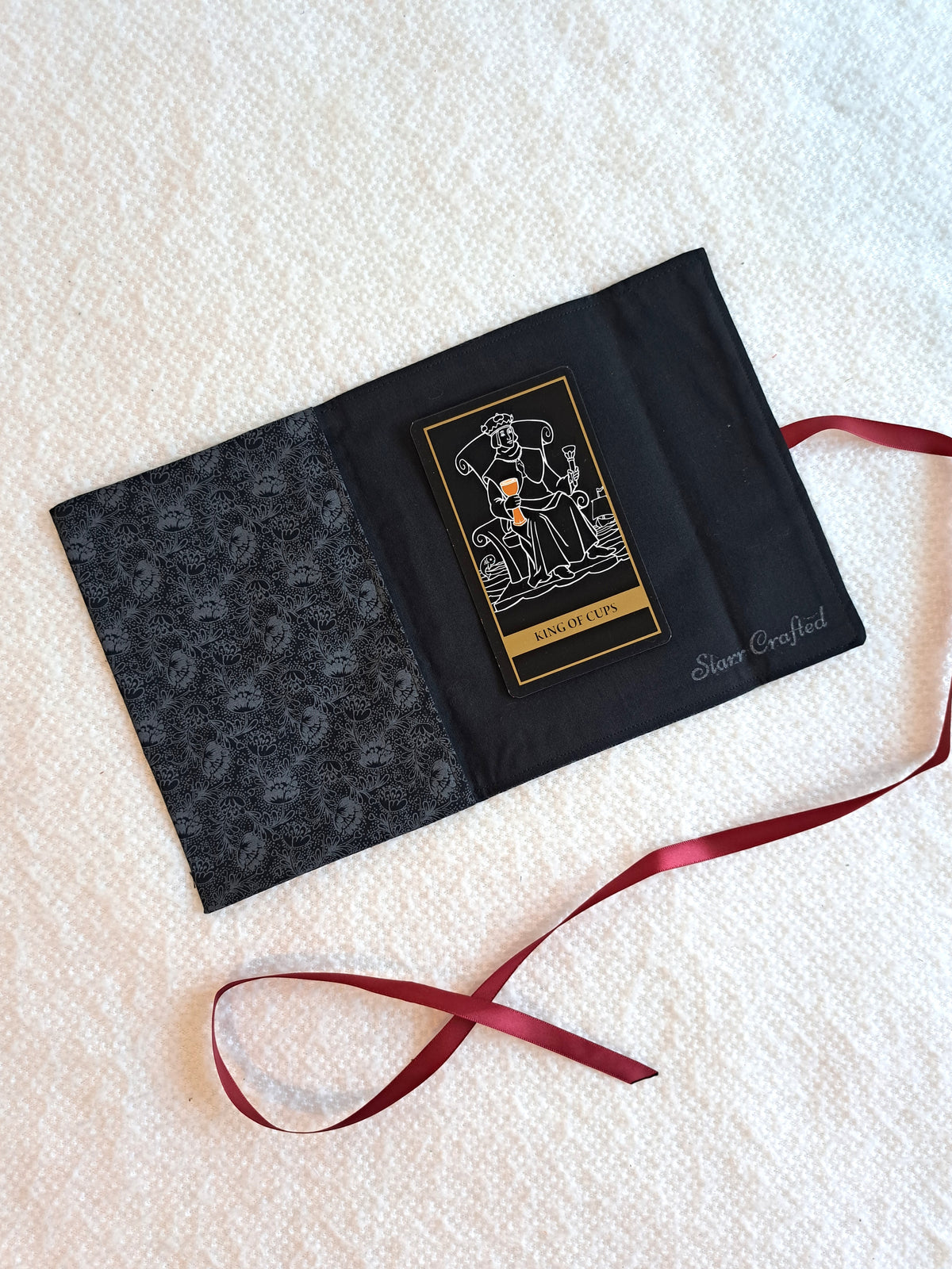 Black Florals Short Tarot Wrap