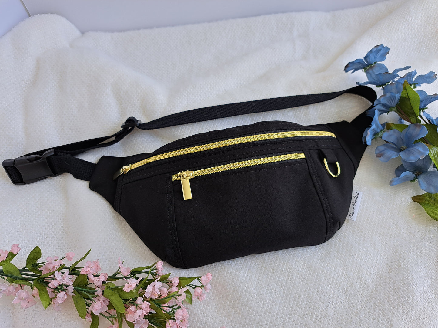 Black and Gold Brigid Crossbody - Made to Order