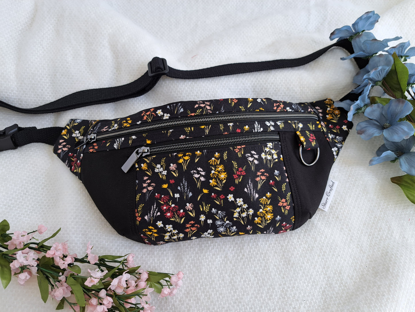 Midnight Wildflower Brigid Crossbody - Made to order