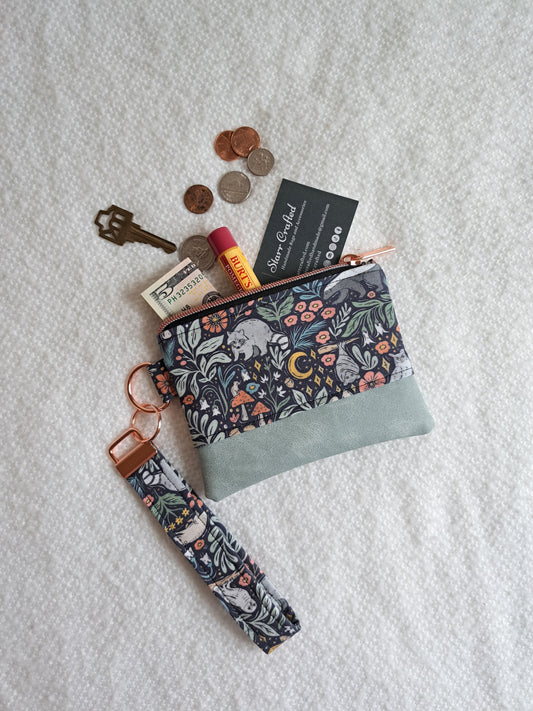 Nocturnal Critters Small Wristlet