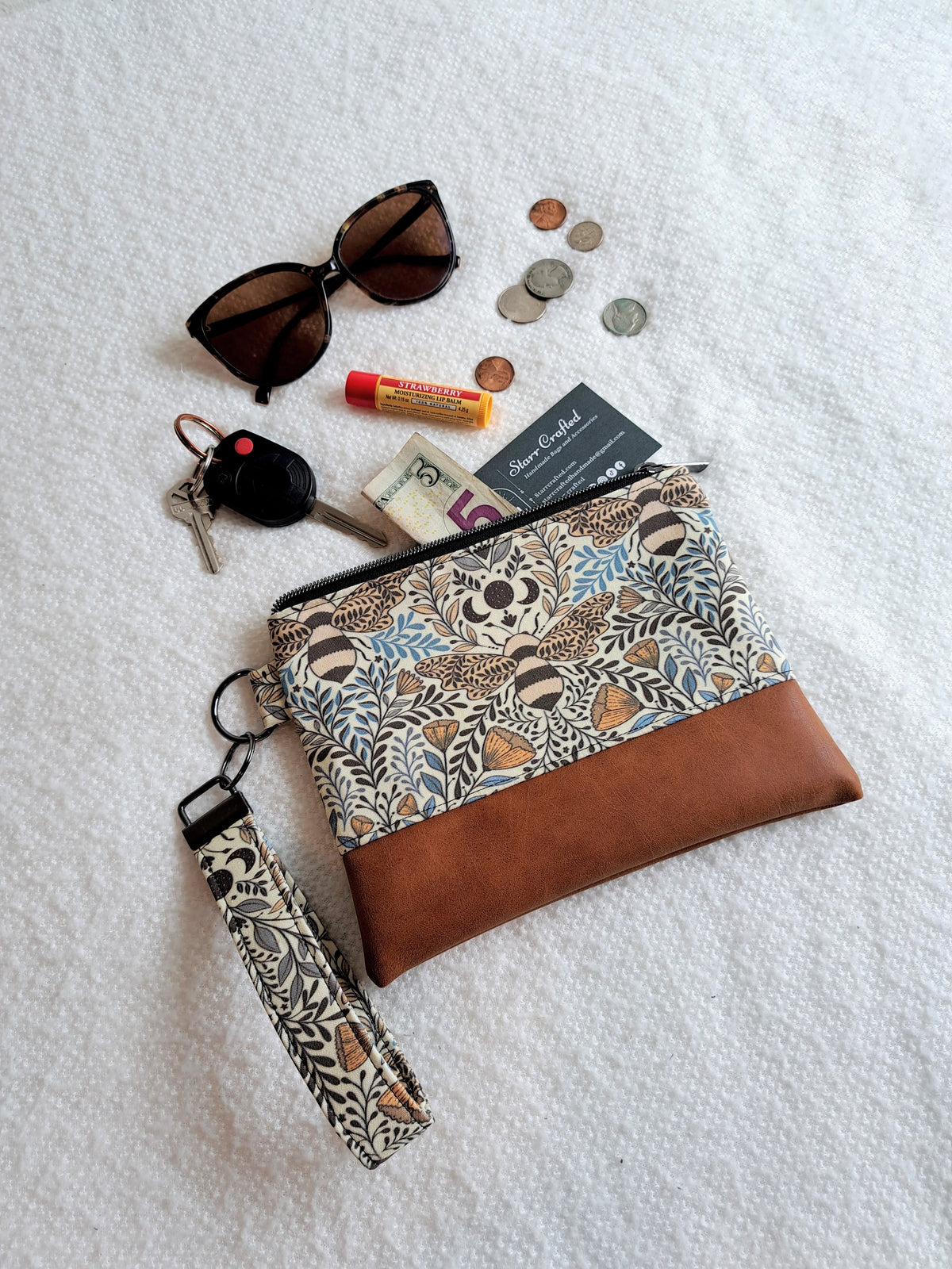 Bee Spirit Large Wristlet