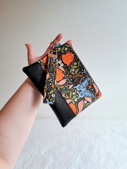 Illustrative Botanical Large Wristlet
